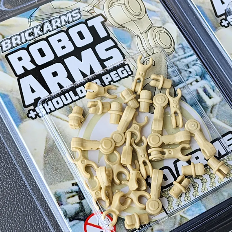 Brickarms>The Brick Show Shop Robot Arms + Should Peg - BrickArms