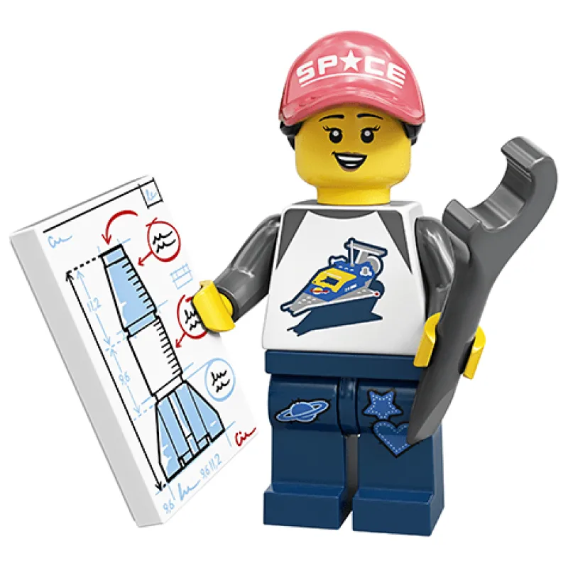 Collectible Minifigures>The Brick Show Shop Rocket Girl - LEGO Series 20 Collectible Minifigure