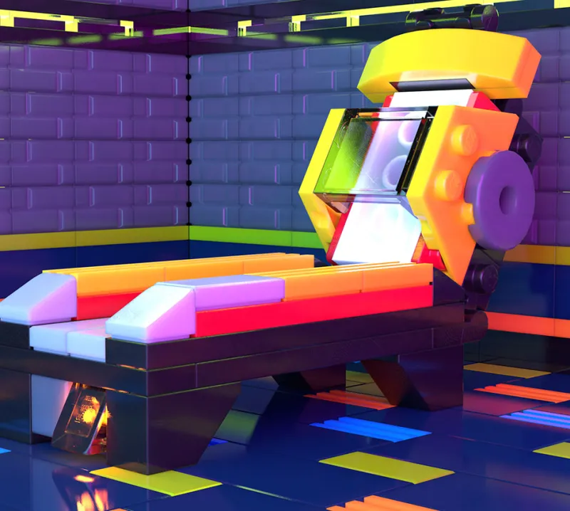 B3 Customs | Arcade>The Brick Show Shop Roller Ball Arcade Machine made from LEGO parts