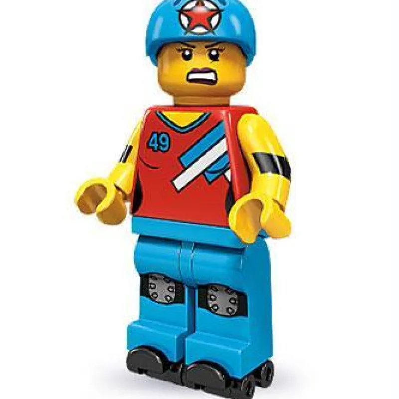 Collectible Minifigures>The Brick Show Shop Roller Derby Girl - Series 9 LEGO Collectible Minifigure (2013)