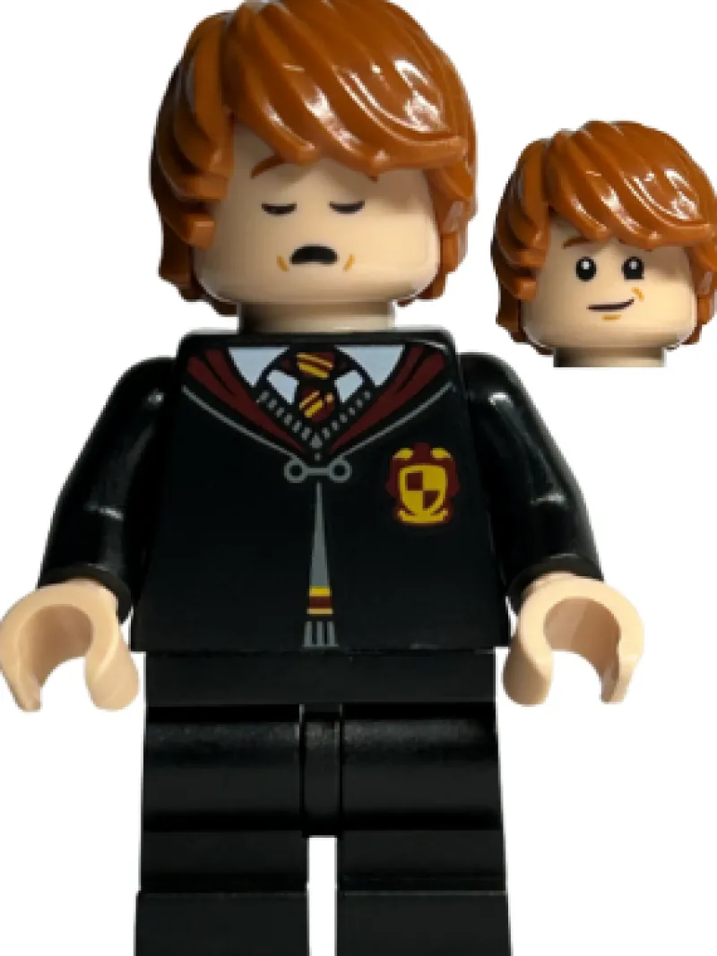 Harry Potter>The Brick Show Shop Ron Weasley (Gryffindor Robe, Sleep/Awake, Goblet of Fire) - LEGO Harr