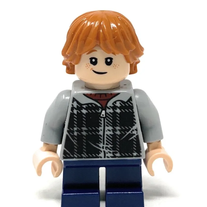 Harry Potter>The Brick Show Shop Ron Weasley (Plaid Hoodie) - Official LEGO Harry Potter Minifigure (20