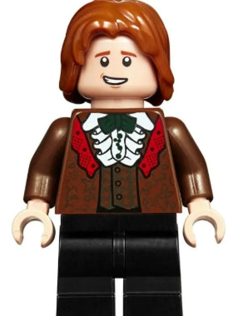 Harry Potter>The Brick Show Shop Ron Weasley (Reddish Brown Suit, Shirt with Ruffle) - Official LEGO Ha