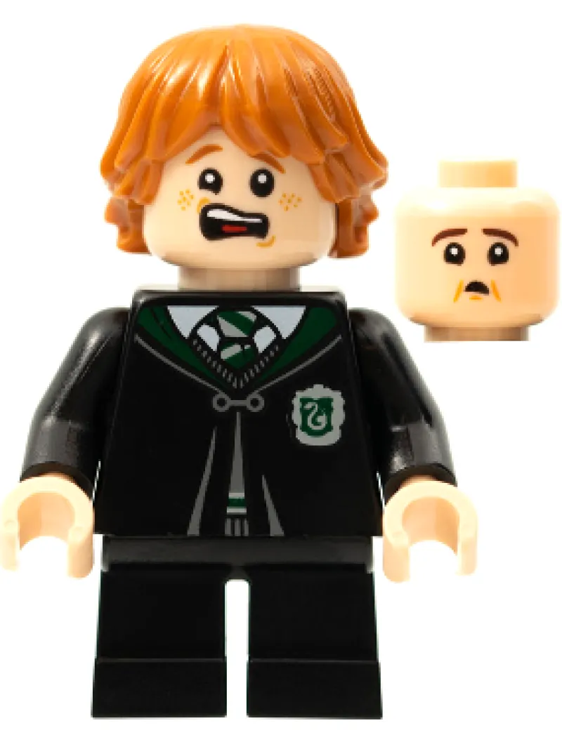 Harry Potter>The Brick Show Shop Ron Weasley (Slytherin Robe) - LEGO Harry Potter Minifigure (2021)