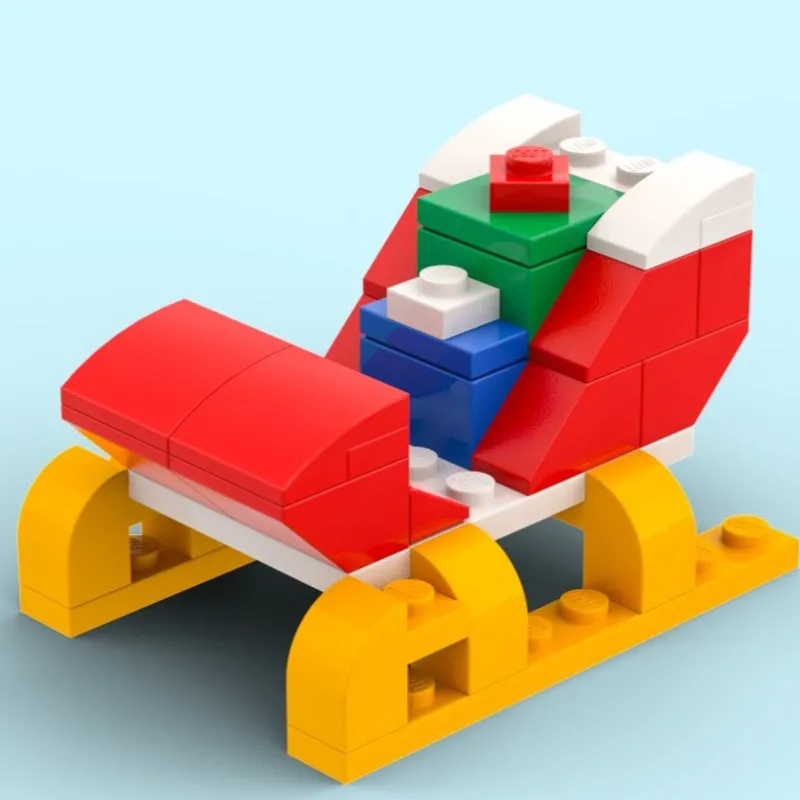 B3 Customs>The Brick Show Shop Santa Christmas Sleigh - Custom Set
