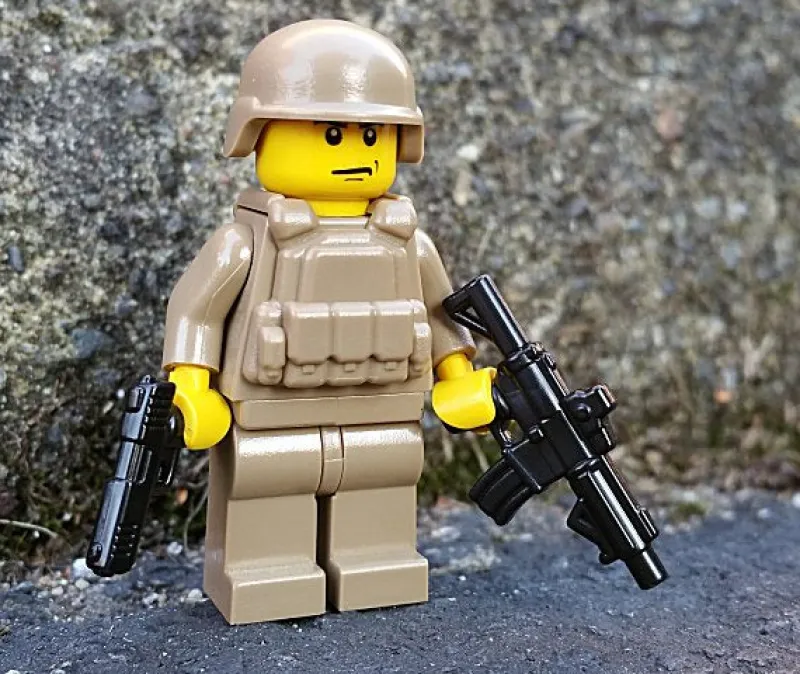 Brickarms>The Brick Show Shop Sidearm - LCV (Lightweight Combat Vest) for LEGO Minifigures - BrickArms