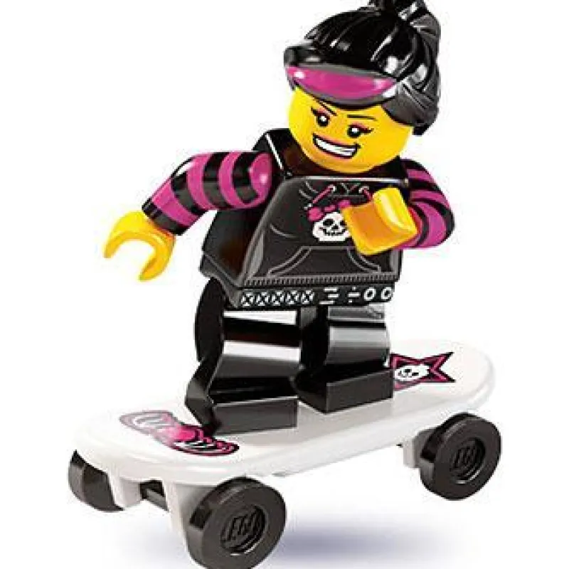 Collectible Minifigures>The Brick Show Shop Skater Girl - LEGO Series 6 Collectible Minifigure (2012)