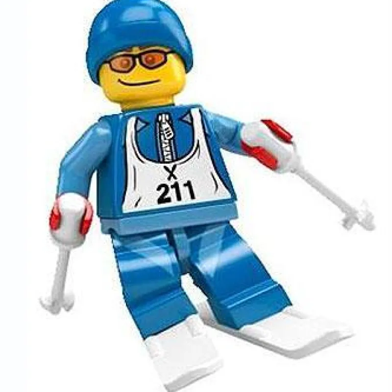 Collectible Minifigures>The Brick Show Shop Skier - Series 2 LEGO Collectible Minifigure (2010)