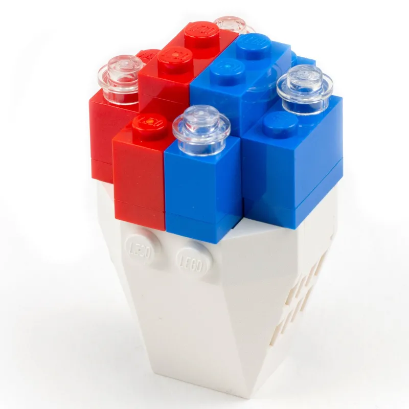 B3 Customs>The Brick Show Shop Snow Cone (4th of July) - Custom Building Set