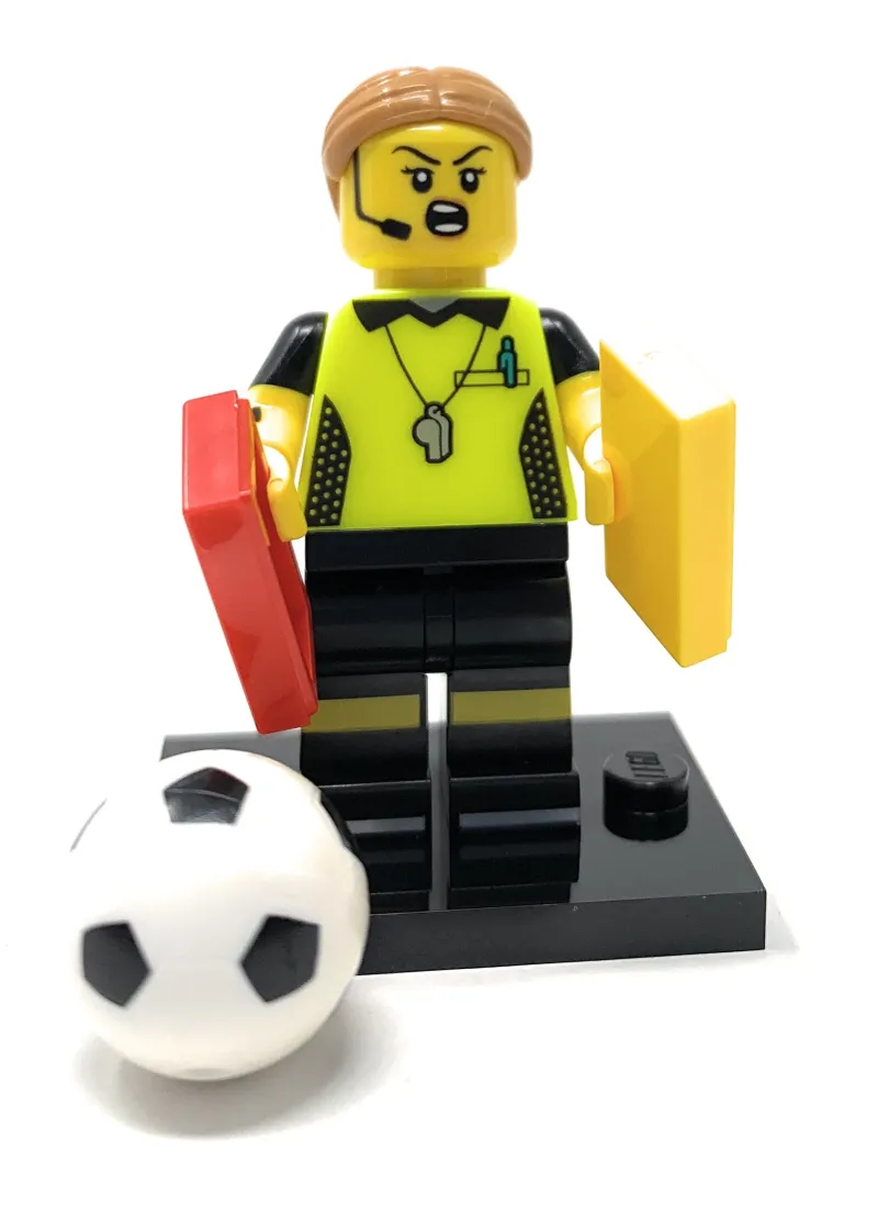 Collectible Minifigures>The Brick Show Shop Soccer Referee (Female) - LEGO Collectible Minifigure 66733 (Series 24