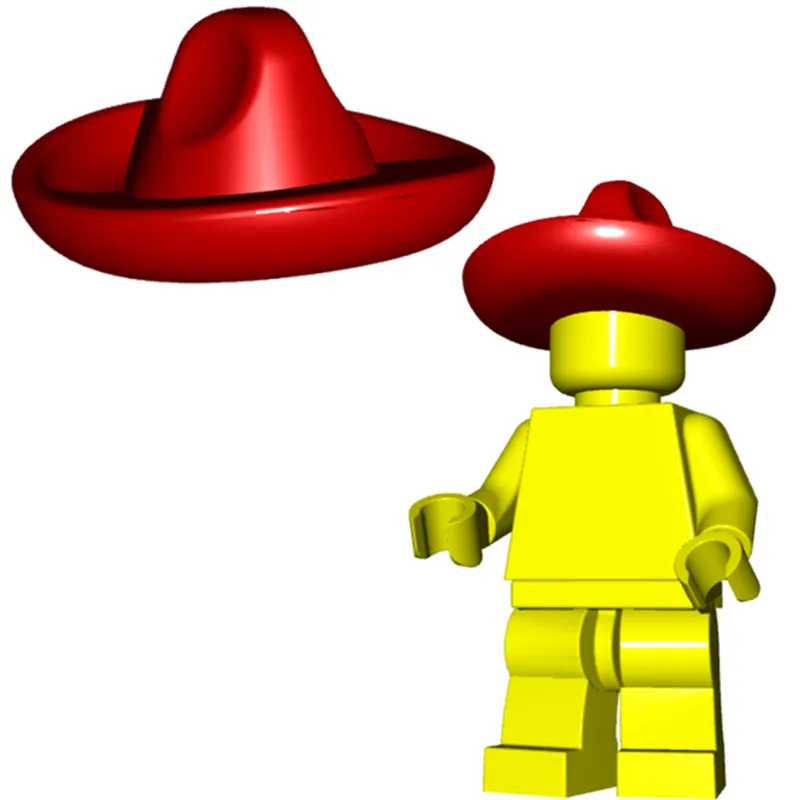 Brick Warriors>The Brick Show Shop Sombrero for LEGO Minifigures
