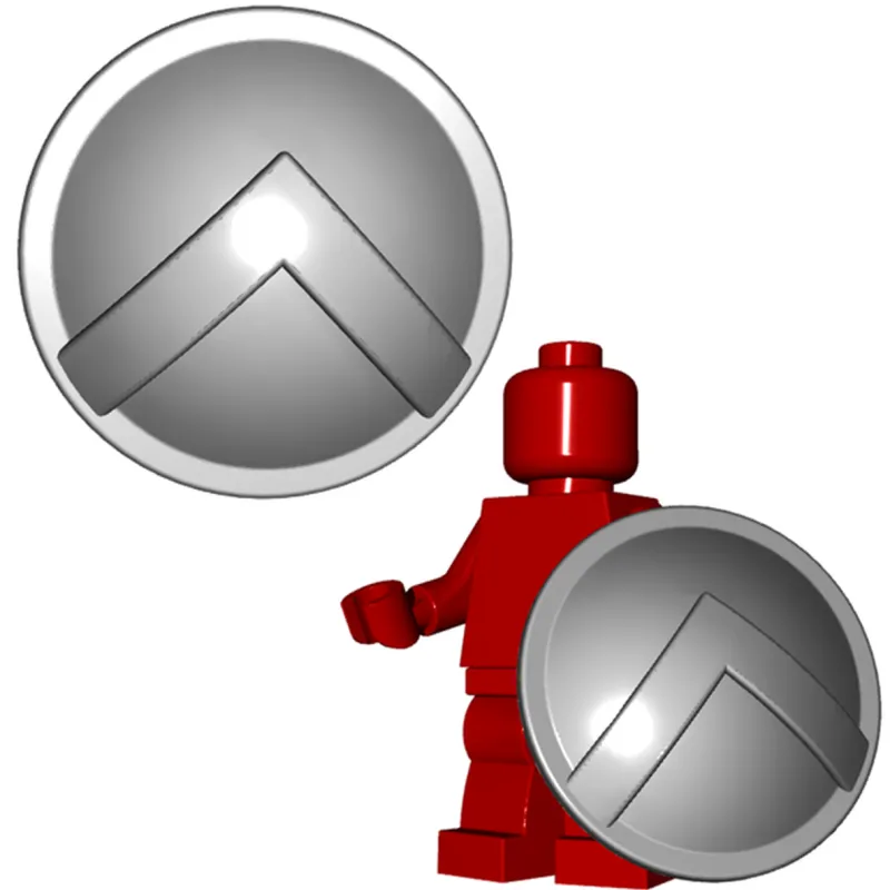 Brick Warriors>The Brick Show Shop Spartan Shield for your LEGO® Minifigures