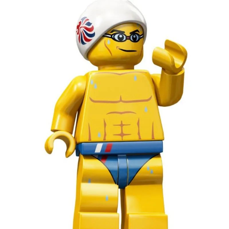Collectible Minifigures>The Brick Show Shop Stealth Swimmer, Team GB - LEGO Olympic Collectible Minifigure (2012)