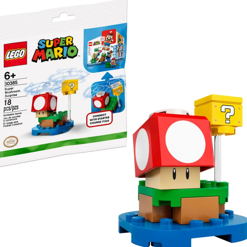 Super Mario | Lego Polybags>The Brick Show Shop Super Mushroom Surprise - LEGO Super Mario Polybag Set (30385)