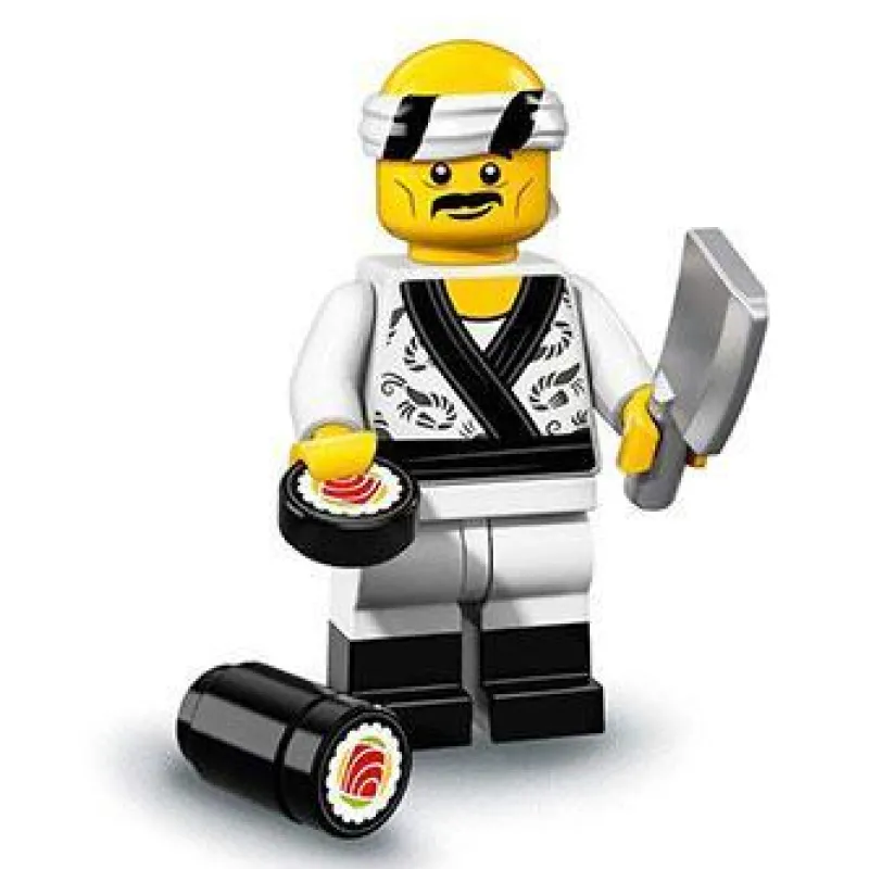 Collectible Minifigures>The Brick Show Shop Sushi Chef - Series 1 LEGO Ninjago Movie Collectible Minifigure (2017)
