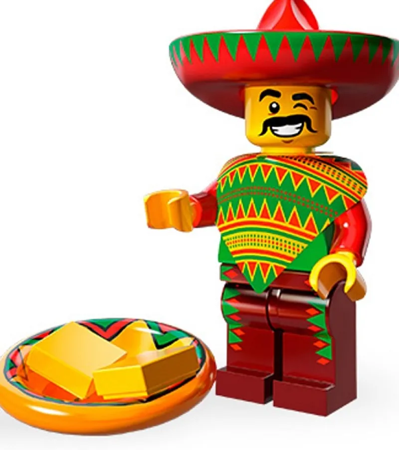 Collectible Minifigures>The Brick Show Shop Taco Tuesday Man - LEGO Movie Collectible Minifigure (2014)
