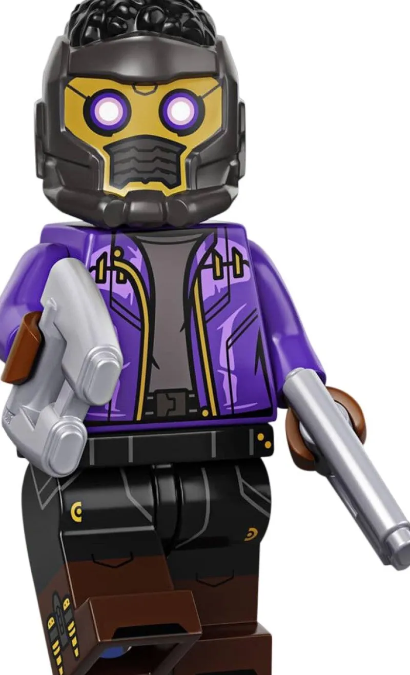 Collectible Minifigures>The Brick Show Shop T'Challa as Star-Lord - LEGO Marvel Collectible Minifigure (Series 1)