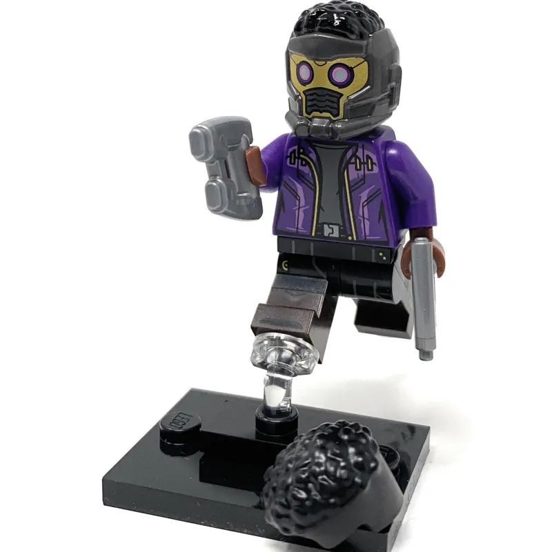 Collectible Minifigures>The Brick Show Shop T'Challa as Star-Lord - LEGO Marvel Collectible Minifigure (Series 1)