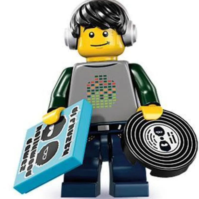 Collectible Minifigures>The Brick Show Shop Techno DJ - LEGO Series 8 Collectible Minifigure (2012)