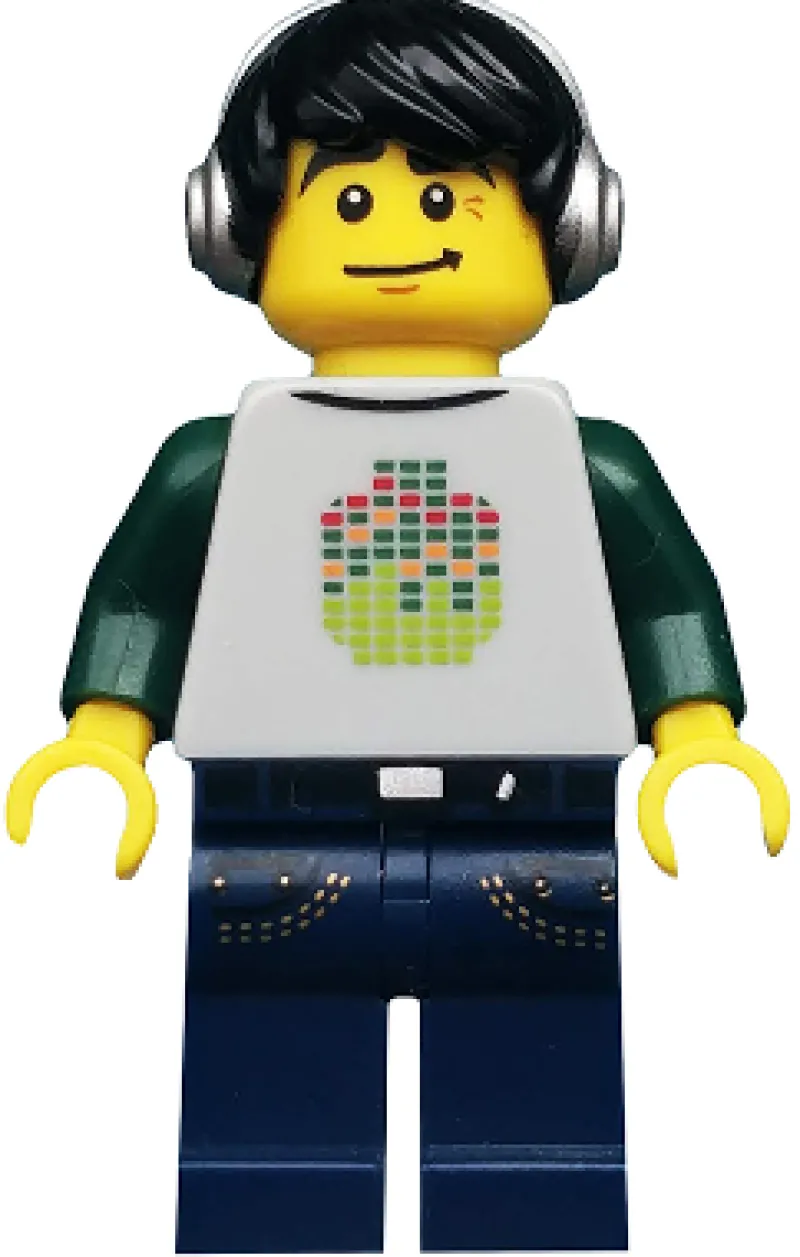 Collectible Minifigures>The Brick Show Shop Techno DJ (No Accessories) - LEGO Series 8 Collectible Minifigure (201