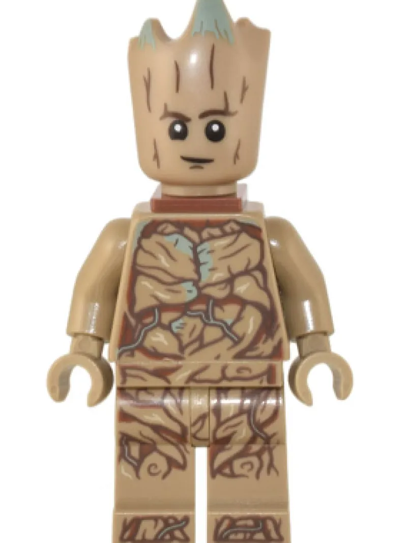 Marvel>The Brick Show Shop Teen Groot (GOTG 3) w/ Neck Bracket - LEGO Marvel Minifigure (2022)