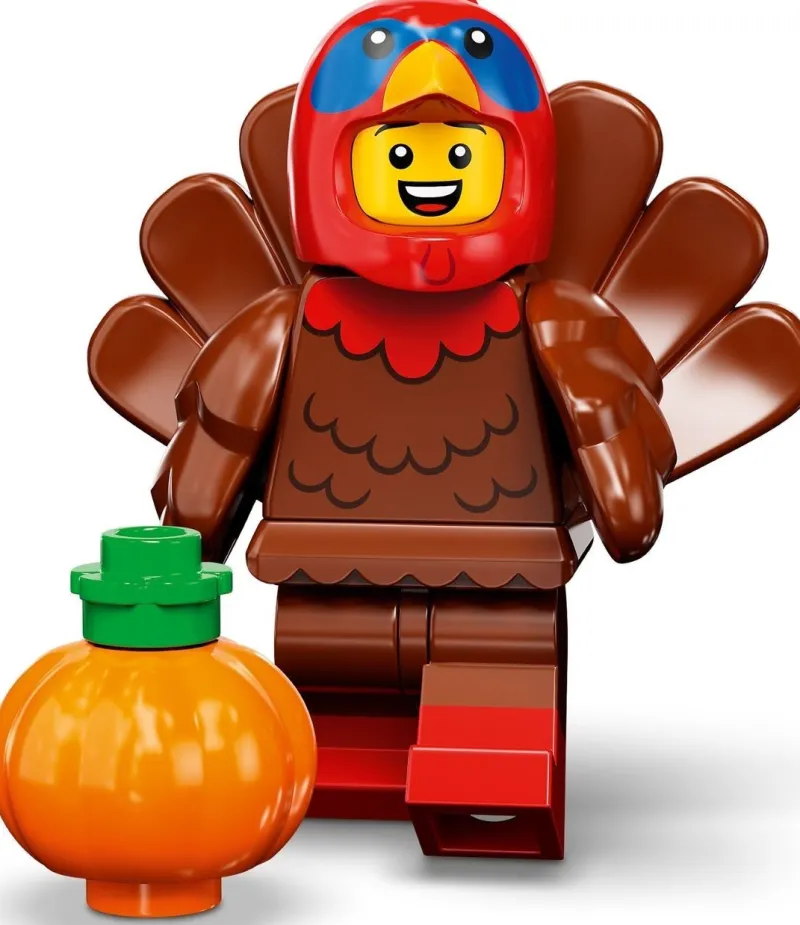 Collectible Minifigures>The Brick Show Shop Thanksgiving Turkey Costume - LEGO Collectible Minifigure 71034 (Series 23) (2022)