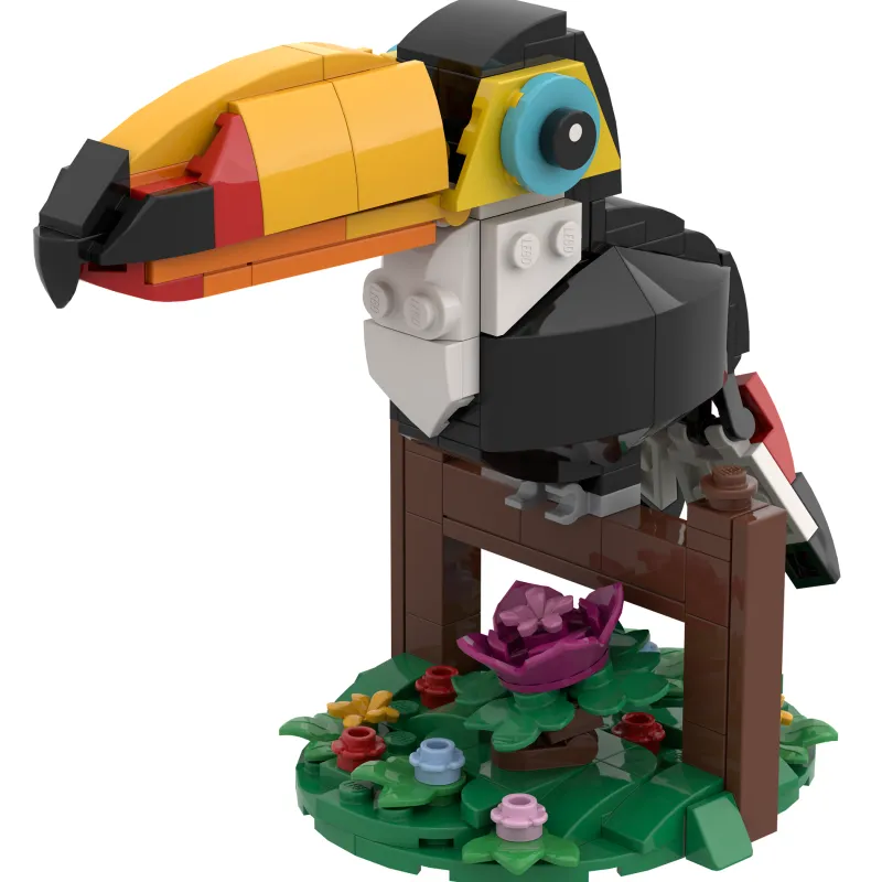 B3 Customs>The Brick Show Shop Toucan - Custom Building Set using LEGO parts
