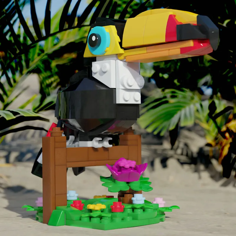 B3 Customs>The Brick Show Shop Toucan - Custom Building Set using LEGO parts
