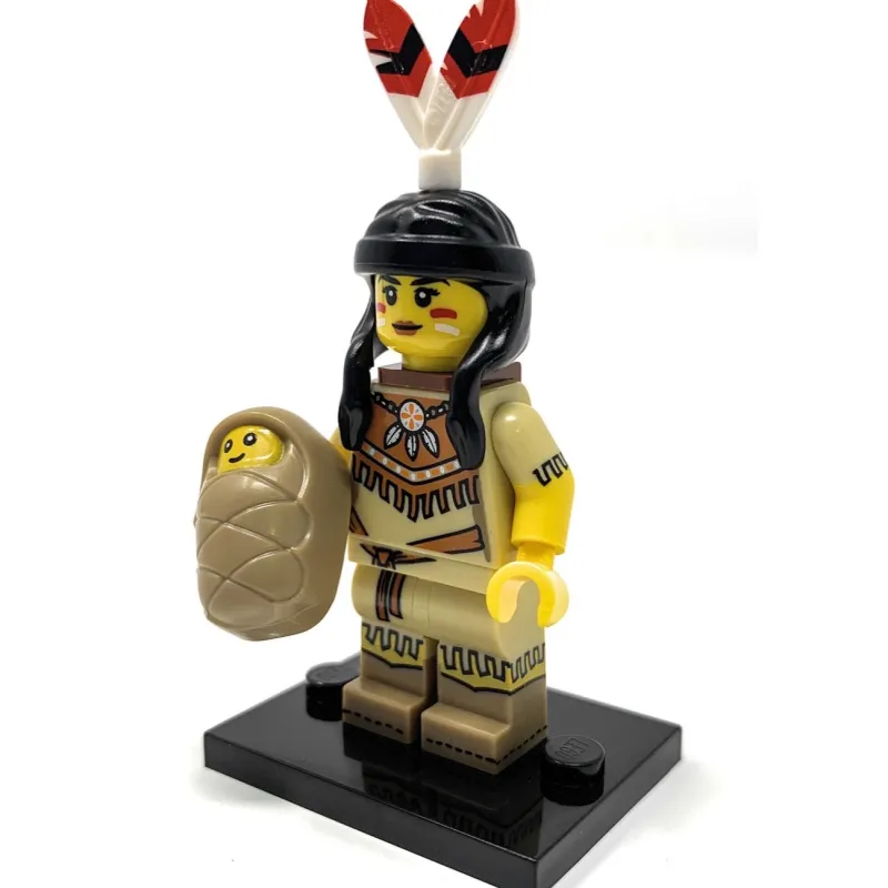 Collectible Minifigures>The Brick Show Shop Tribal Woman (w/ Baby) - LEGO Series 15 Collectible Minifigure (2016)