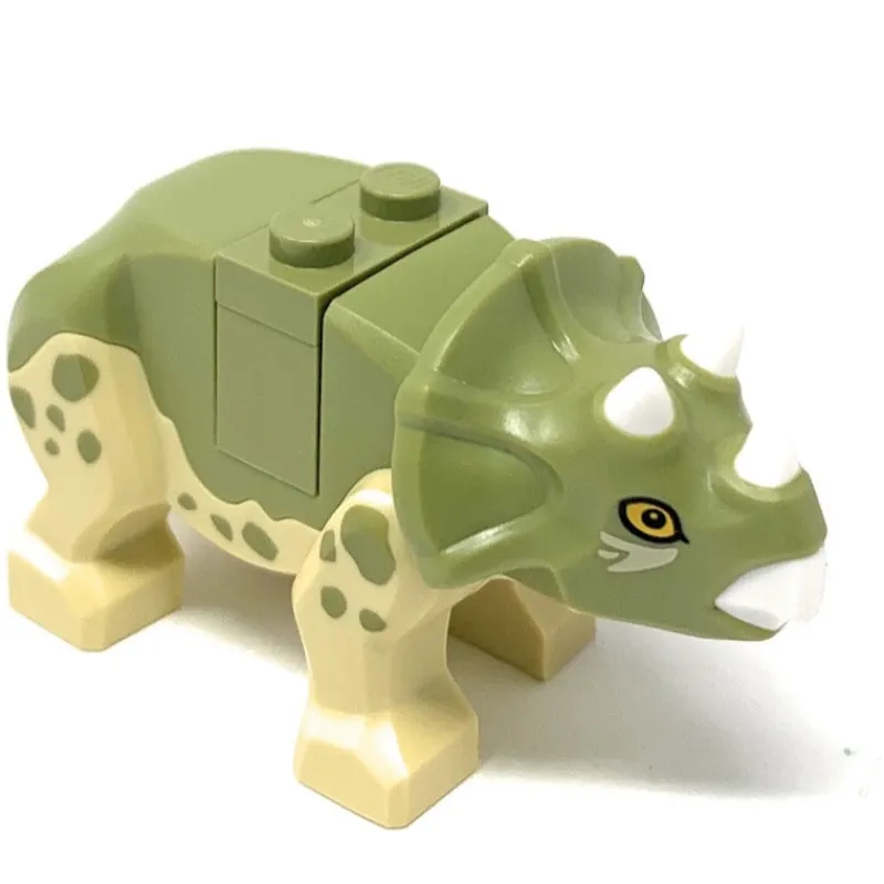 Jurassic World>The Brick Show Shop Triceratops (Olive Green) - LEGO Jurassic World Dinosaur Minifigure (2