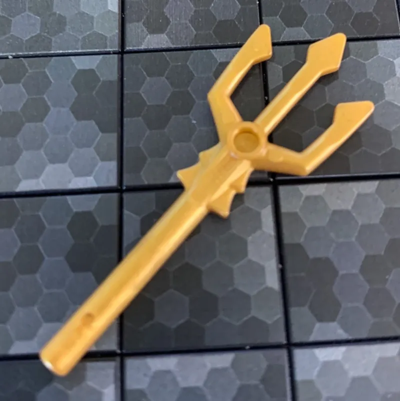 Lego Parts>The Brick Show Shop Trident (Pearl Gold) - Official LEGO® Part