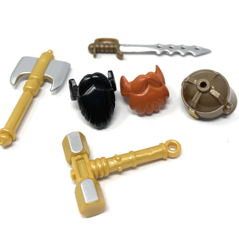Brick Forge>The Brick Show Shop Weaponsmith - Dwarf Warrior Minifig Pack - BrickForge