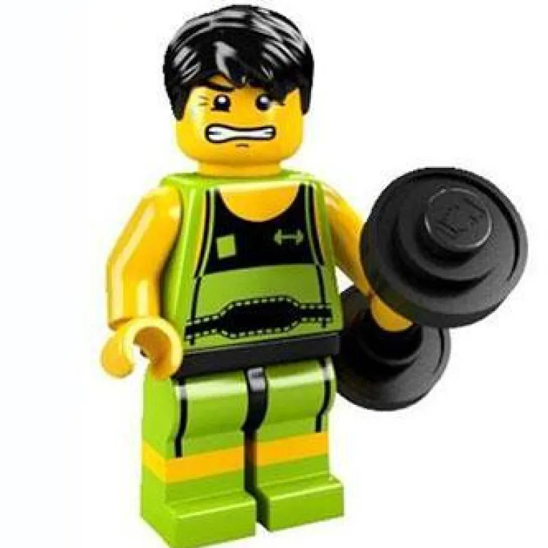 Collectible Minifigures>The Brick Show Shop Weightlifter - Series 2 LEGO Collectible Minifigure (2010)