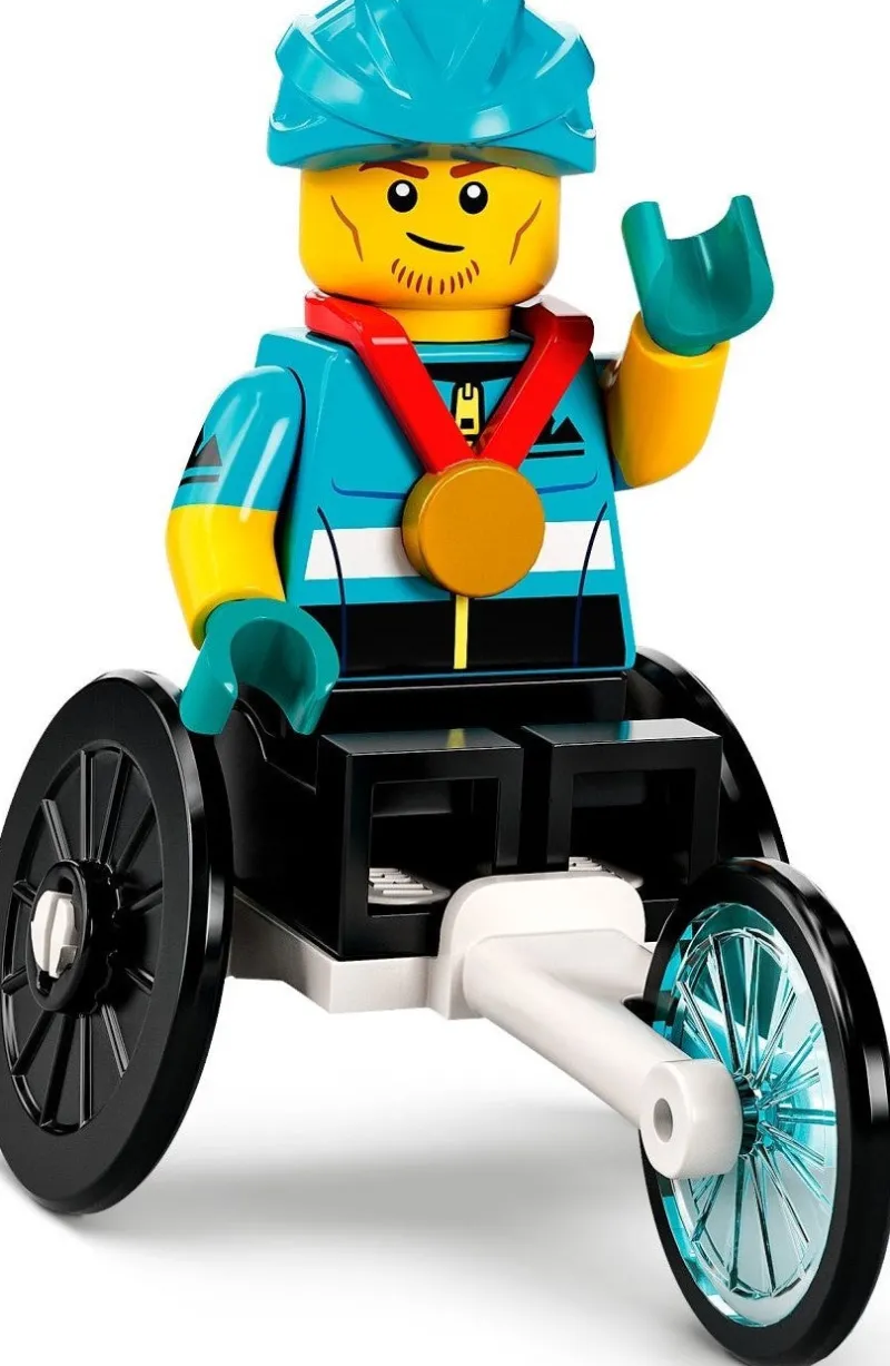 Collectible Minifigures>The Brick Show Shop Wheelchair Racer - LEGO Collectible Minifigure (Series 22) (2022)