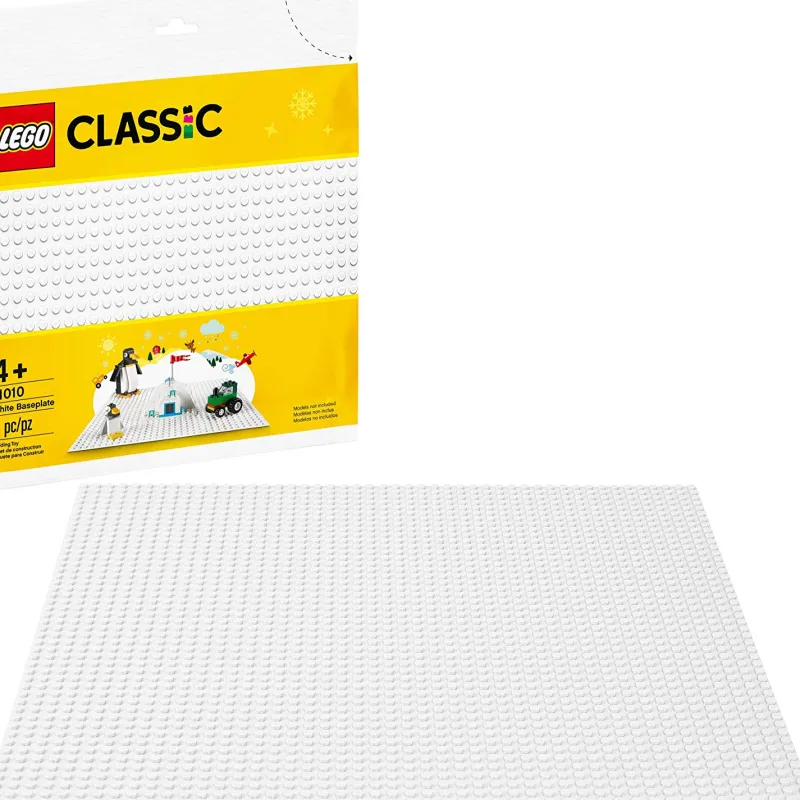 Lego Parts>The Brick Show Shop White LEGO Baseplate - 32 x 32 Studs (11026)