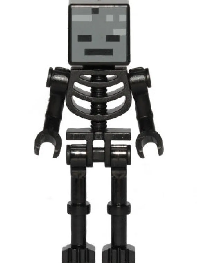 Minecraft>The Brick Show Shop Wither Skeleton (Bent Arms) - LEGO Minecraft Minifigure (2021)
