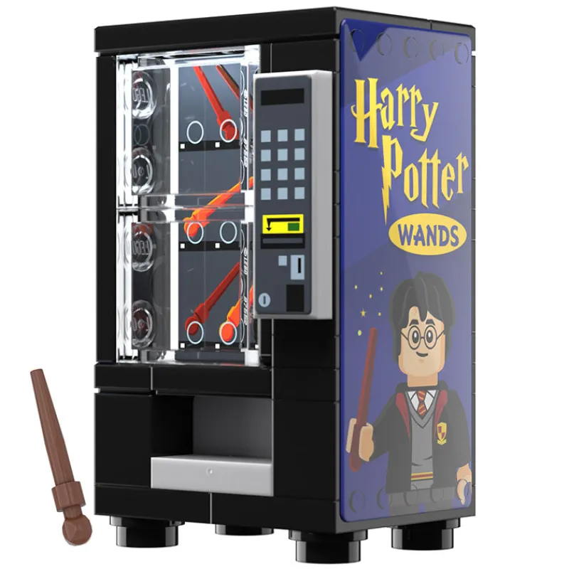 Vending Machines>The Brick Show Shop Wizard Wands Vending Machine Building Set made using LEGO parts