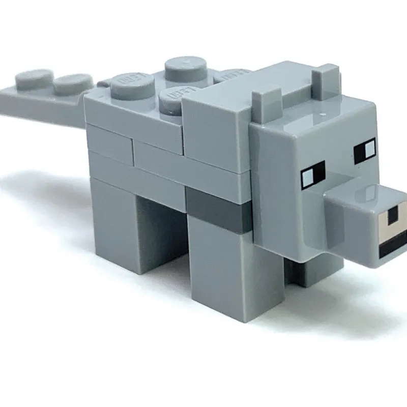 Minecraft>The Brick Show Shop Wolf - LEGO Minecraft Minifigure