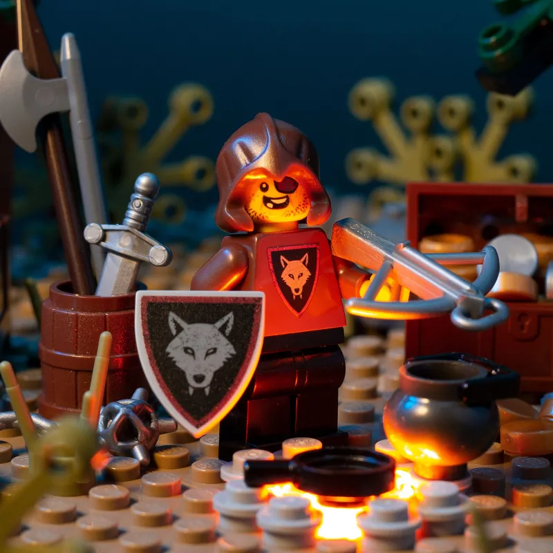 B3 Customs | Custom Parts>The Brick Show Shop Wolfpack Bandit (Crossbow) - Custom Castle Minifigure