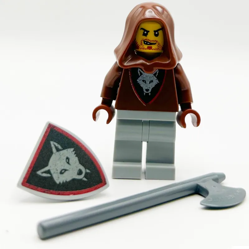 B3 Customs | Custom Parts>The Brick Show Shop Wolfpack Bandit (Halberd) - Custom Castle Minifigure