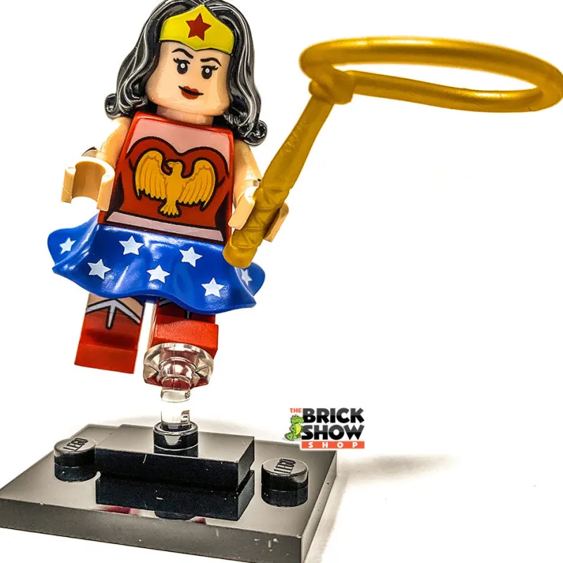 Dc Comics | Collectible Minifigures>The Brick Show Shop Wonder Woman (Classic 1941) - LEGO DC Comics Collectible Minifigure (S