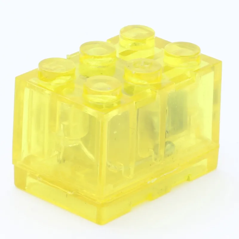 Lego Lighting>The Brick Show Shop Yellow Light-Up 2x3 Brick (Yellow Light) - Compatible w/ LEGO