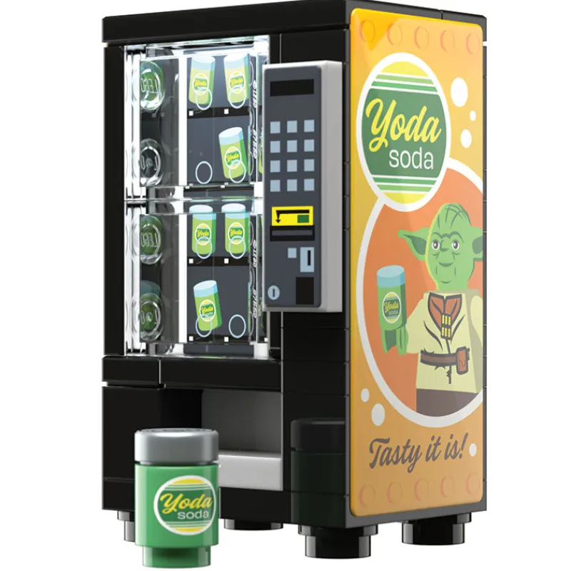 Vending Machines>The Brick Show Shop Yoda Soda Vending Machine Building Set made using LEGO parts - B3 Cust
