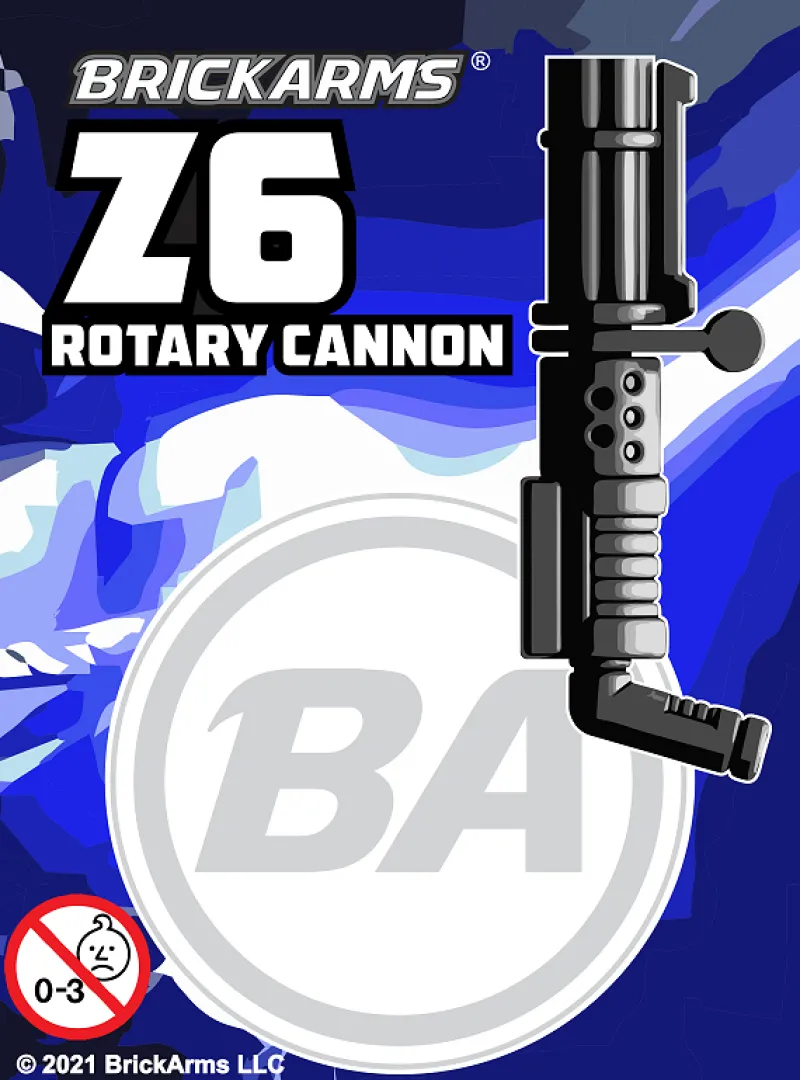 Brickarms>The Brick Show Shop Z6 Rotary Cannon Pack for LEGO Minifigures, BrickArms