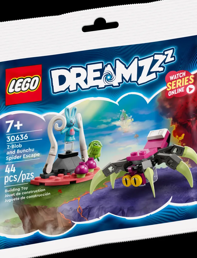 Lego Polybags>The Brick Show Shop Z-Blob and Bunch Spider Escape - LEGO Dreamzzz Polybag Set (30636)