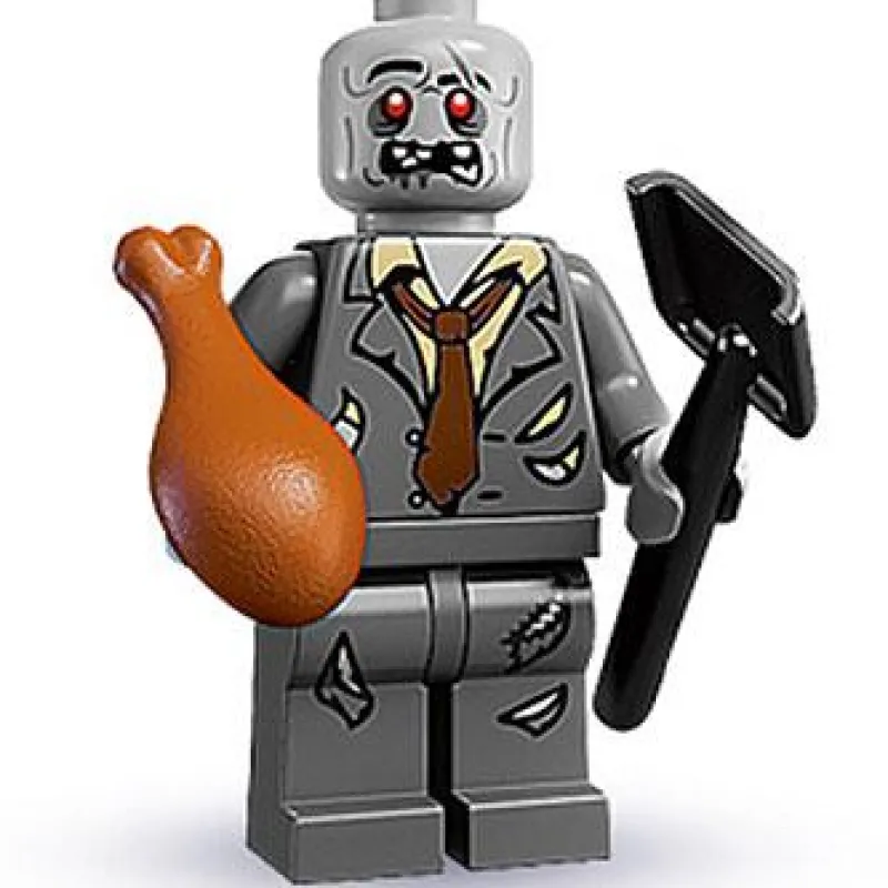 Collectible Minifigures>The Brick Show Shop Zombie - Series 1 LEGO Collectible Minifigure (2010)