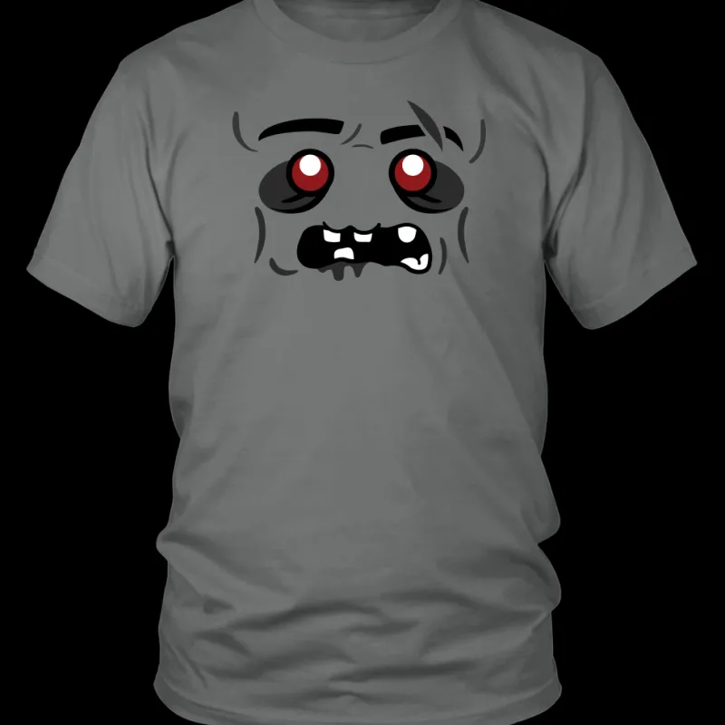 T-shirts>The Brick Show Shop Zombie Minifigure Brick T-Shirt Grey